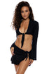 Luli Fama Cosita Buena Ruffle Sarong Mini Skirt